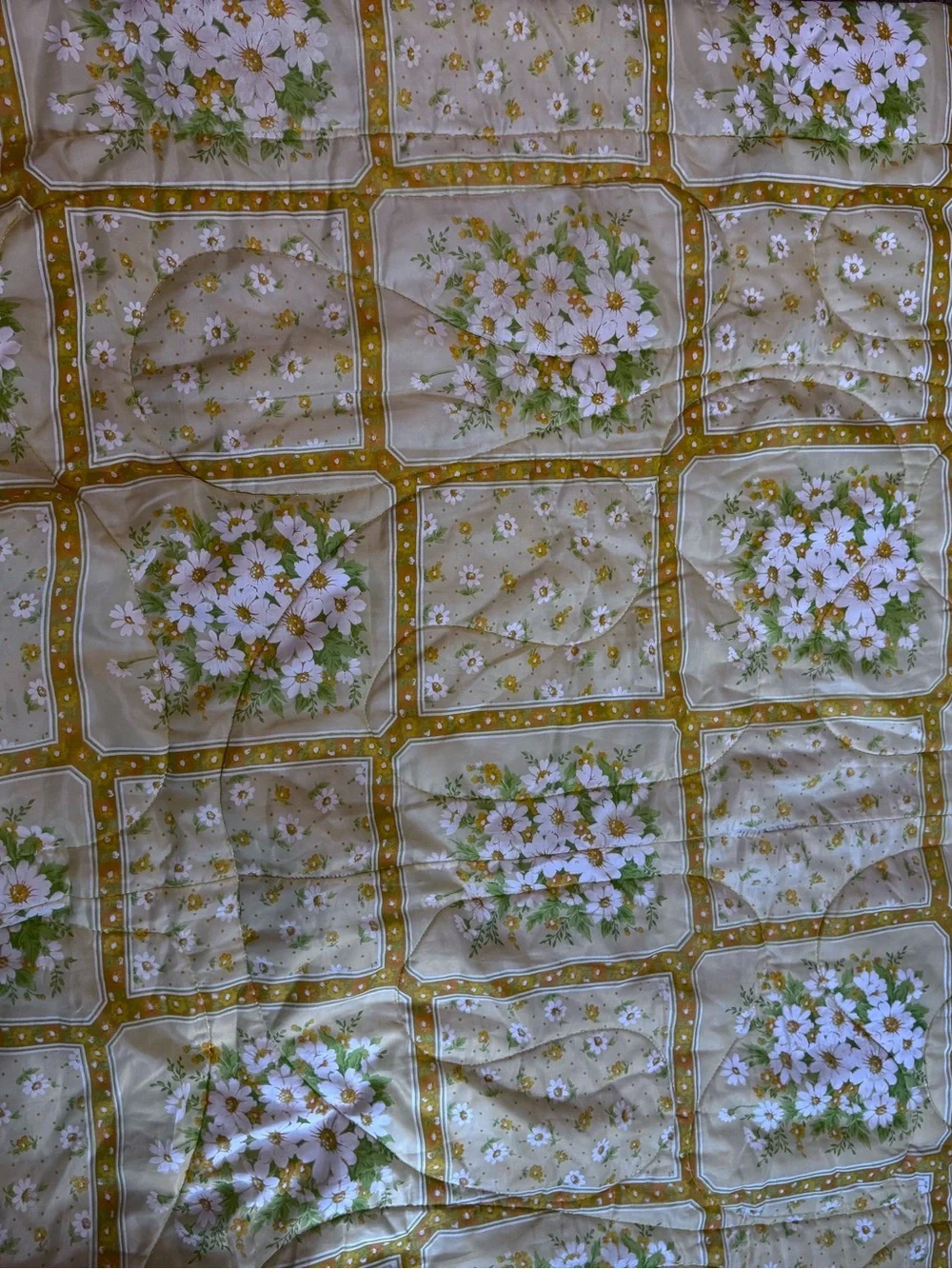 Vintage Floral MCM Twin comforter